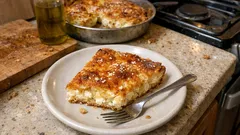 Ζαγορίτικη αλευρόπιτα στο ταψί: χωρίς φύλλο, με τραγανή χρυσαφένια κρούστα